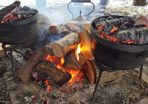 Campfire Bread Making